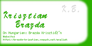 krisztian brazda business card